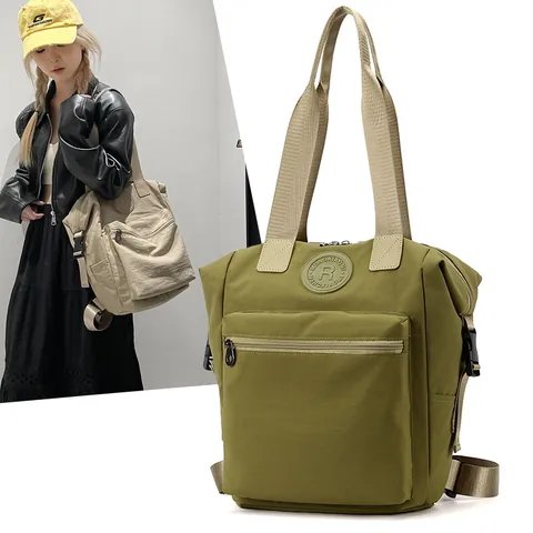 Women Waterproof Nylon Backpack Large Capacity Fashion Multi-functional Tote Backpack Casual Travel School Bag For Girls