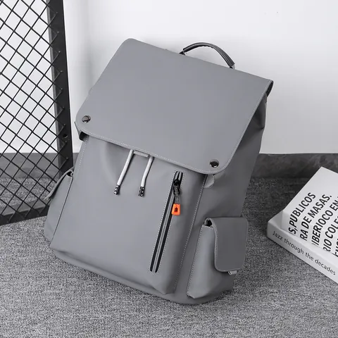 Modern Waterproof Business Laptop Backpack Large Capacity Coated Fabric Travel Rucksack With Laptop Compartment For Men Women