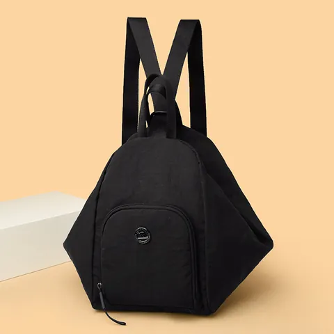 Zaino Geometrico Multifunzionale da Donna Impermeabile in Nylon Grande Capacità Borsa da Viaggio Casual Zaino Scuola Semplice