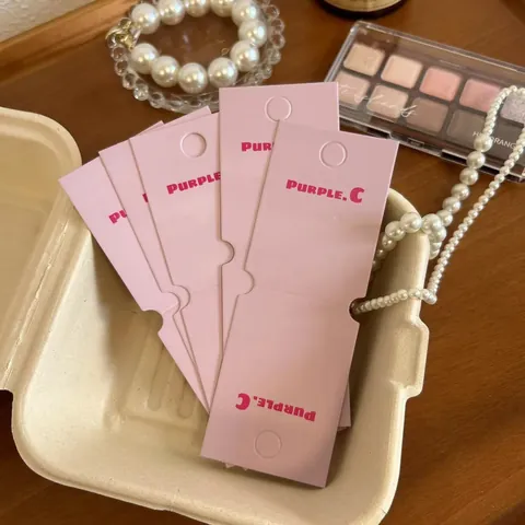 Sieraden Display Kaarten Haarpeld Verpakking Karton Oorbel Ketting Papier Hanglabels Vouwkaart Met Transparante Zakken