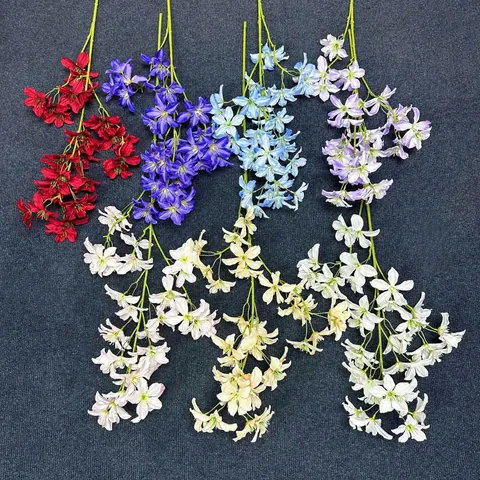 Künstliche Waldreben Blumen Langer Stiel Falsche Lilie Orchidee Für Hochzeit Hotel Haus Dekoration Party Vase Arrangement