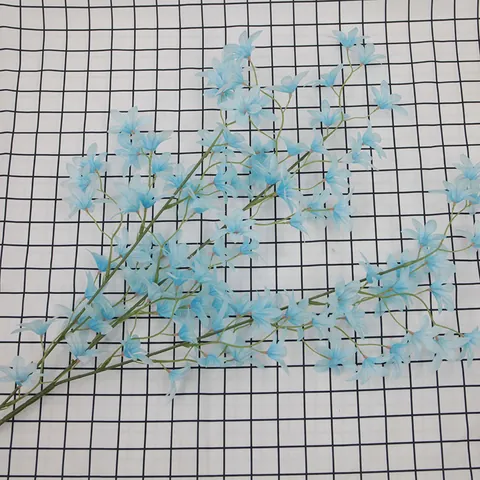 Artificial Oncidium Orchid Flower Silk Fabric Long Branch Dancing Lady Orchid For Wedding Party Home Vase Arrangement Decor