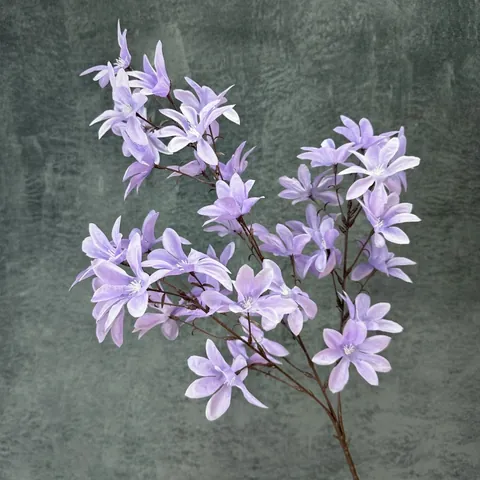 Artificial Orchid Silk Flower Single Stem Faux Lily Branch For Wedding Home Decoration Photography Props Multi-head Floral Arrangement