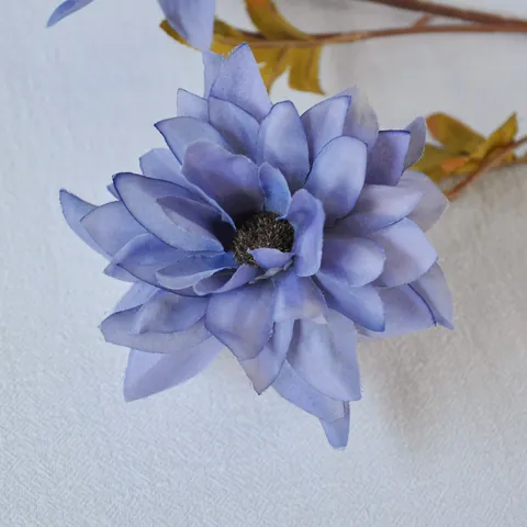 80cm 5 Köpfe Künstliche Dahlie Chrysantheme Seidenstoff Kunstblumen Für Zuhause Hochzeit Party Deko