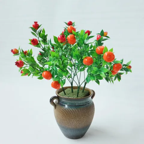 Steli di Bacche di Frutta Artificiale Multi-Forca Multi-Frutta Piante in Seta di Plastica per Casa Cucina Tavolo Fotografia Decorazione Floreale