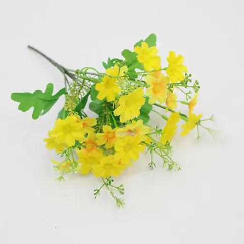 Kunstmatig Madeliefjes Boeket Stof Plastic Bloemen Voor Huis Bruiloft Kantoor Tafel Decoratie Pastorale Stijl Kunstbloemen