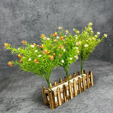 Kunstmatige Gipskruid Watergras Bloemen Boeket Plastic Zijde Pastorale Stijl Planten Voor Huis Hotel Bruiloft Tuin Decor