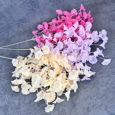 Artificial Trumpet Flower Fabric Branch For Wedding Hall Home Decor Vintage Pleated Floral Ceiling Decoration Faux Flower Single Stem Photography Prop