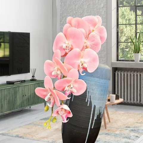 Real Touch Artificial Phalaenopsis Orchid Branch 3D Printed Multi Head Butterfly Orchid For Home Wedding Table Decor Flower
