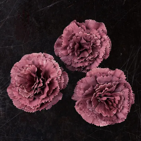Cabezas de Clavel Artificiales Flores de Tela Realista Para Decoración de Bodas Fiesta Manualidades DIY Accesorios de Decoración Floral para el Hogar