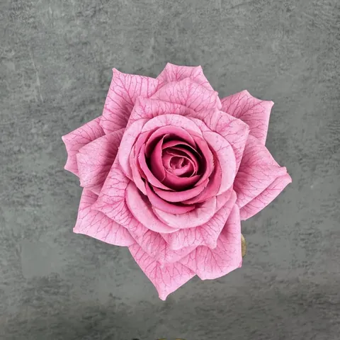 Realistische Stoff Künstliche Rosenblütenköpfe Siebdruck Adern Für Hochzeitsdekoration DIY Handwerk Haus Party Deko Requisiten