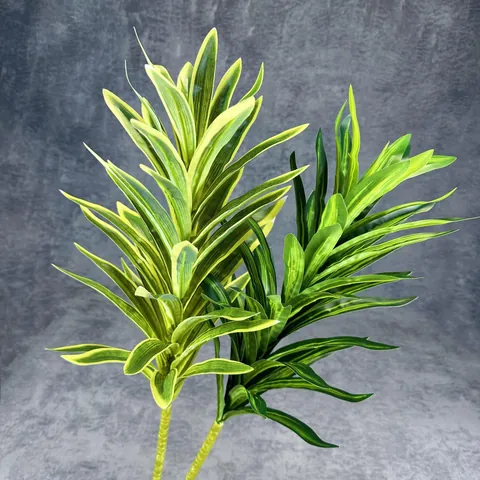 Realistische Künstliche Lily Bambus Pflanze Dracaena Reflexa Für Haus Hotel Deko Tropisches Grün PU Kunststoff Blatt Zweig Für Innen Büro Hochzeit