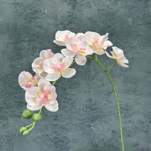 Artificial Phalaenopsis Orchid Silk Cloth Nine Heads Long Stem For Home Wedding Decoration Elegant Fake Flower Photo Prop