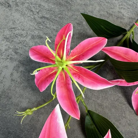 Lis Glorieux Artificiel Branche Unique Gloriosa Superba Pour Mariage Maison Hôtel Décoration Accessoires Photographie Fleurs Artificielles