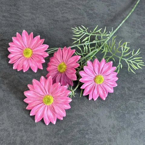Ramo di Simulazione di Margherita Artificiale Cosmo Multitesta Materiale Realistico Per Decorazione Tavolo Matrimonio