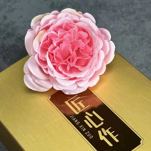 Künstliche Seide Rose Pfingstrose Blütenköpfe Mehrlagig Falsche Florale Für Hochzeit Party DIY Dekor Kopfschmuck Haus Dekoration Zubehör