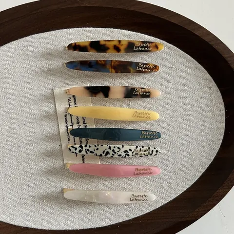 French Vintage Acetate Hair Clip Elegant Tortoise Shell Marble Pattern Barrette For Women Girls Minimalist Hair Accessories