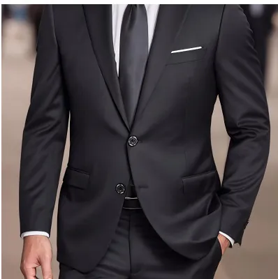 Heren Slim Fit Zakelijk Bruiloft Pak Jas Gilet En Broek Effen Kleur Professionele Blazer Notch Lapel Formele Kleding