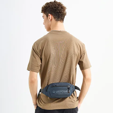 WEPOWER Herren Wasserdichte Nylon Gürteltasche Outdoor Sport Brusttasche Multi-Pocket Crossbody Schultertasche Casual Travel Pack