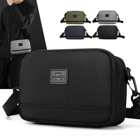 Herren Taktische Nylon Umhängetasche Wasserdichte Lässige Schultertasche Urban Techwear Tragbare Gürteltasche Für Reisen
