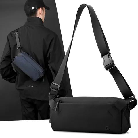 Herren Wasserdichte Nylon Brusttasche Große Kapazität Lässige Umhängetasche Mode Outdoor Radfahren Crossbody Bag Für Pendeln