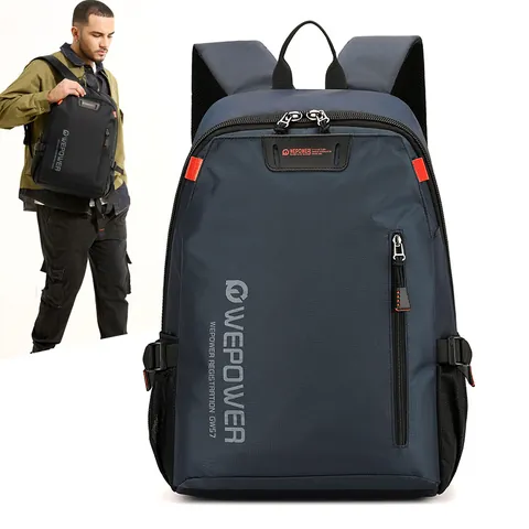 Men Large Capacity Laptop Backpack Waterproof Nylon Business Casual School Travel Bag Multi Compartment Professional Design