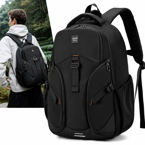 Men Business Travel Multifunctional Backpack Outdoor Hiking Large Capacity Laptop Backpack Water Repellent Nylon Daypack