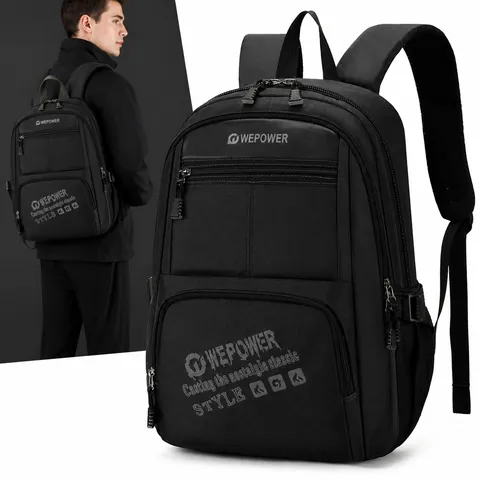 WEPOWER Große Kapazität Herren Pendler Rucksack Wasserabweisendes Nylon 15 Zoll Laptoptasche Business Casual Reise Daypack