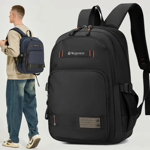 Wepower Large Capacity Men Backpack Water Repellent Nylon Travel Business Laptop Bag Outdoor Casual Daypack For Men and Women