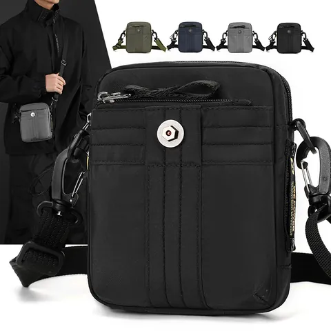 Herren Wasserdicht Nylon Umhängetasche Lässig Taktische Schultertasche Vielseitige Gürteltasche Kleine Kuriertasche Für Outdoor Reisen