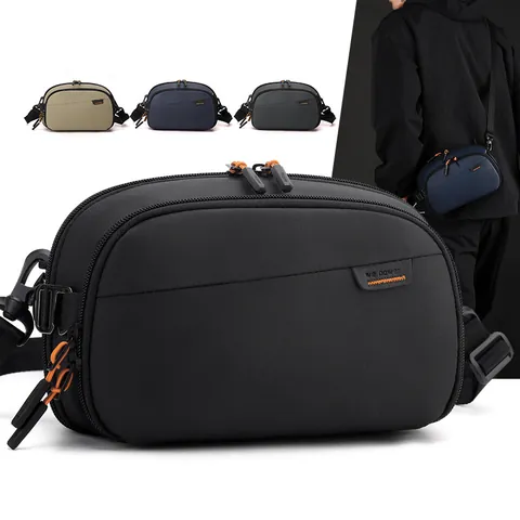 Heren Tech Crossbody Tas Waterdicht Nylon Multi-Pocket Digitale Organizer Reis Schoudertas Elektronische Accessoires Commuter