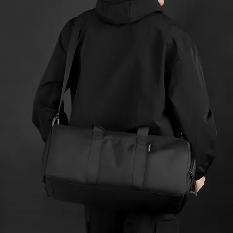 Waterproof Nylon Duffle Bag With Shoe Compartment Large Capacity Wet Dry Separation Travel Gym Bag For Men Women Sports Yoga Weekend Bag