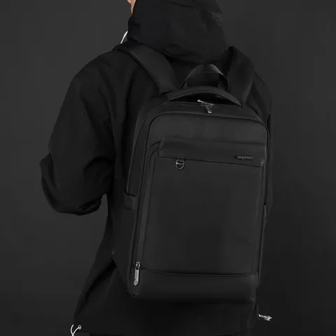 Wasserdichter Nylon Business Rucksack Herren Große Kapazität 15,6 Zoll Laptop Tasche USB Ladeanschluss Reise Schule Daypack
