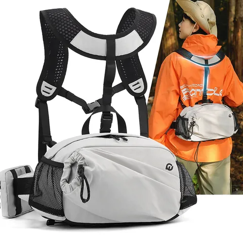 WEPOWER Waterproof Nylon Multi Functional Bag For Men Women Outdoor Cycling Hiking Chest Waist Pack Crossbody Bag