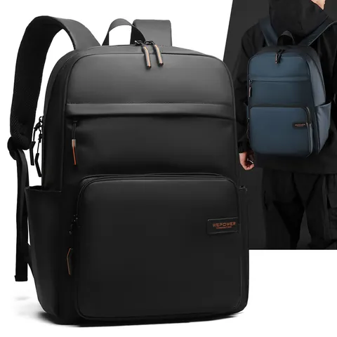 Waterproof Laptop Backpack Men Business Large Capacity Commuting Travel Shoulder Bag With Breathable Mesh Straps And Luggage Strap
