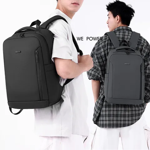 Men Business Backpack Waterproof Nylon Large Capacity Laptop Compartment Urban Minimalist School Bag Commuter Travel Rucksack For Students