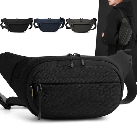 Marsupio Tattico da Uomo Impermeabile in Nylon Balistico Borsa da Petto Sling Crossbody Bag per Outdoor Sport Viaggi