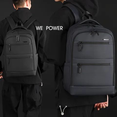 Large Capacity Business Backpack Water Repellent Laptop Bag Functional Travel Daypack With Breathable Shoulder Straps For Men Women