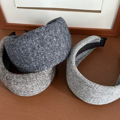 Women Padded Knitted Headband Korean Style Solid Marled Color Thick Sponge Hair Band Autumn Winter Hair Accessories