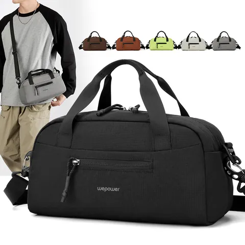 Unisex Large Capacity Waterproof Nylon Crossbody Bag Simple Fashion Techwear Handbag Multi-Functional Travel Gym Shoulder Bag