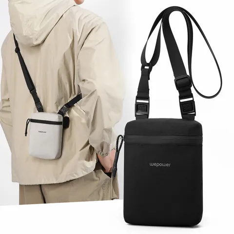 Multifunctional Waterproof Nylon Small Crossbody Bag For Men Women Sport Running Arm Bag Lightweight Mini Shoulder Bag Phone Pouch