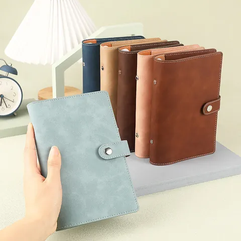 A6 PU Leder Budget Binder Losbladig Notitieboek Financiële Organisator Met Enveloppen Bladen Stickers
