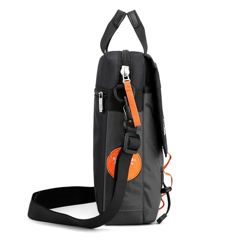 Men's Waterproof Nylon Crossbody Bag Multi-Pocket Casual Shoulder Bag Handbag For Travel Work Outdoor Tactical Messenger Bag