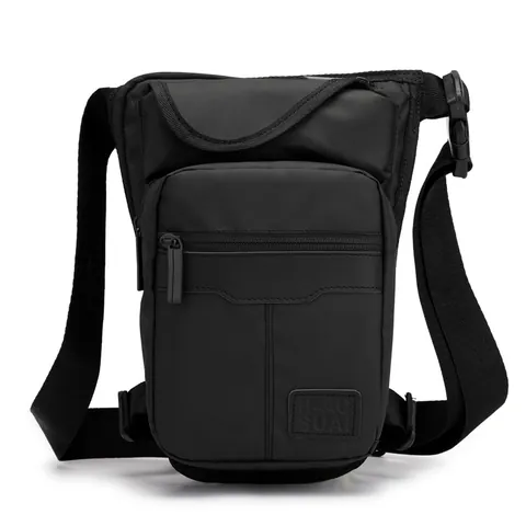 Men Tactical Leg Bag Multi-functional Waterproof Nylon Outdoor Cycling Waist Pack Adjustable Crossbody Bag Shoulder Chest Bag