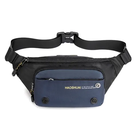 Multi-functional Outdoor Men Waist Bag Water-repellent Nylon Chest Bag Crossbody Bag Fashion Casual Travel Fanny Pack For Men