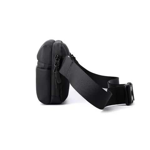 Men Water Repellent Nylon Chest Bag Crossbody Waist Pack Adjustable Strap For Travel Outdoor Casual Sporty Shoulder Bag
