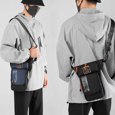 Men Tactical Leg Bag Waterproof Nylon Waist Drop Pouch Outdoor Riding Military Hiking Multi Pocket Large Capacity Crossbody Bag