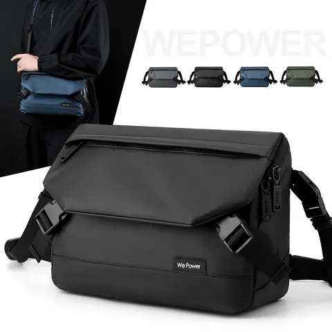 Herren Wasserdicht Techwear Umhängetasche Große Kapazität Nylon PU Beschichtung Crossbody Tasche Für Outdoor Alltag Schultertasche