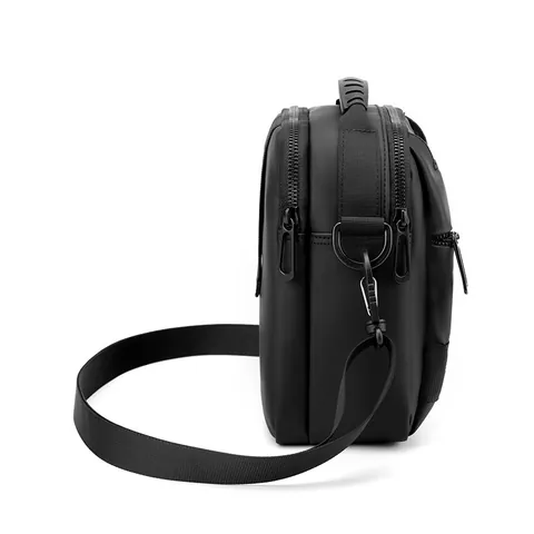 Minimalistische Herren Kleine Umhängetasche Wasserdicht Nylon PU Mehrere Taschen Kuriertasche Für Reise Alltag Schultertasche