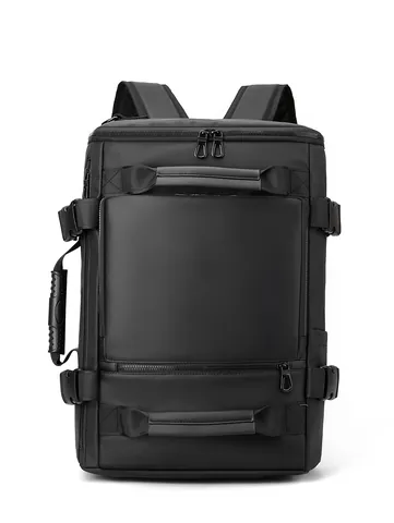 Sac à Dos Voyage Affaires pour Hommes Grande Capacité Imperméable Sac à Dos Ordinateur Multifonctionnel Sac à Bandoulière Main Pour 16 Pouces